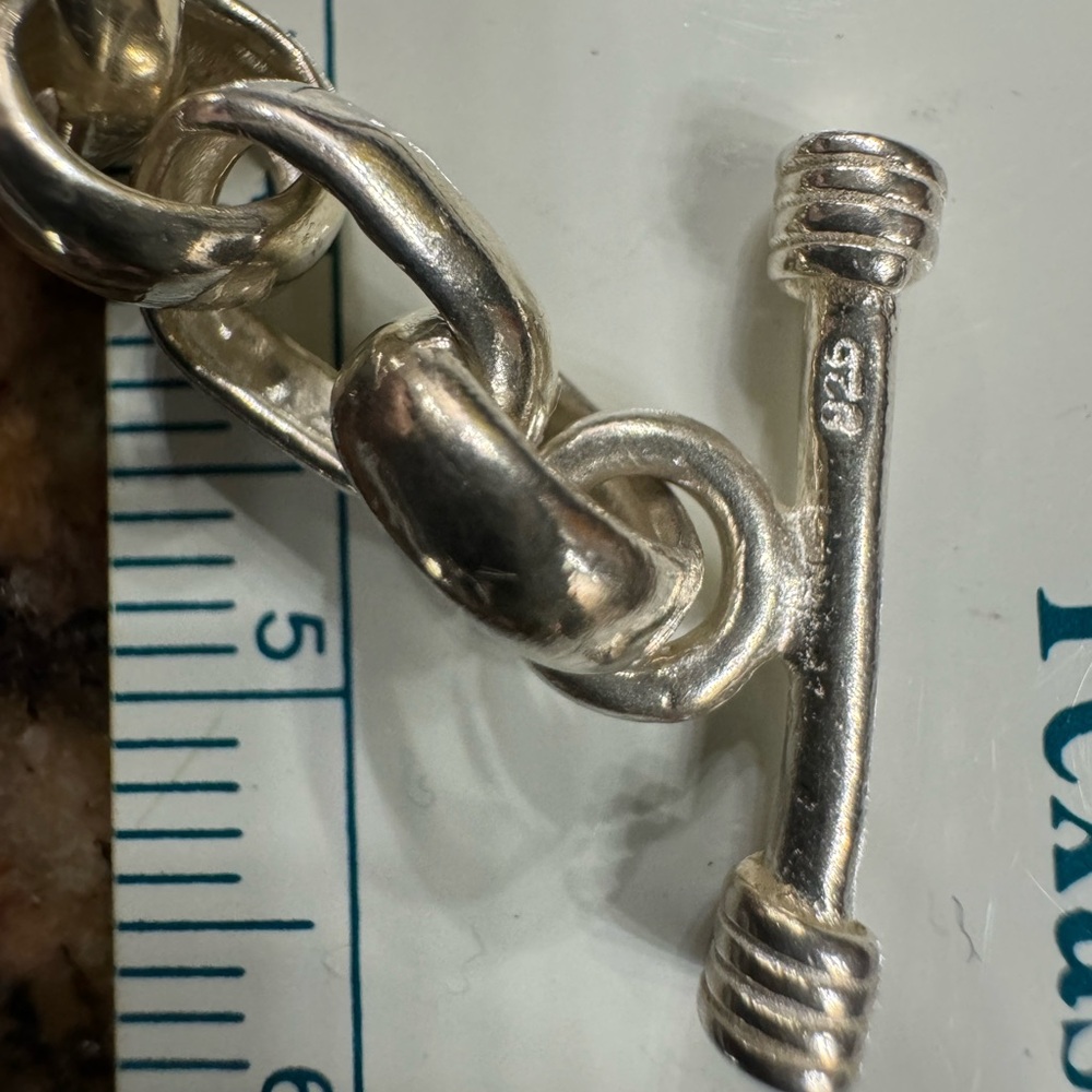 Sterling Silver Bee Toggle Bracelet - image 3